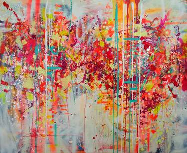 Original Pop Art Abstract Paintings by Marta Zawadzka