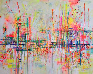 Original Abstract Architecture Paintings by Marta Zawadzka