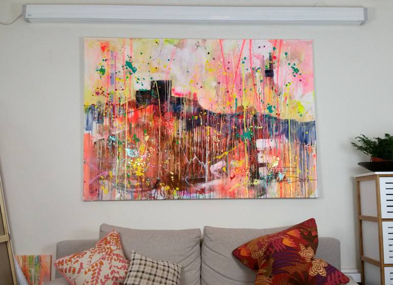 Original Abstract Landscape Painting by Marta Zawadzka