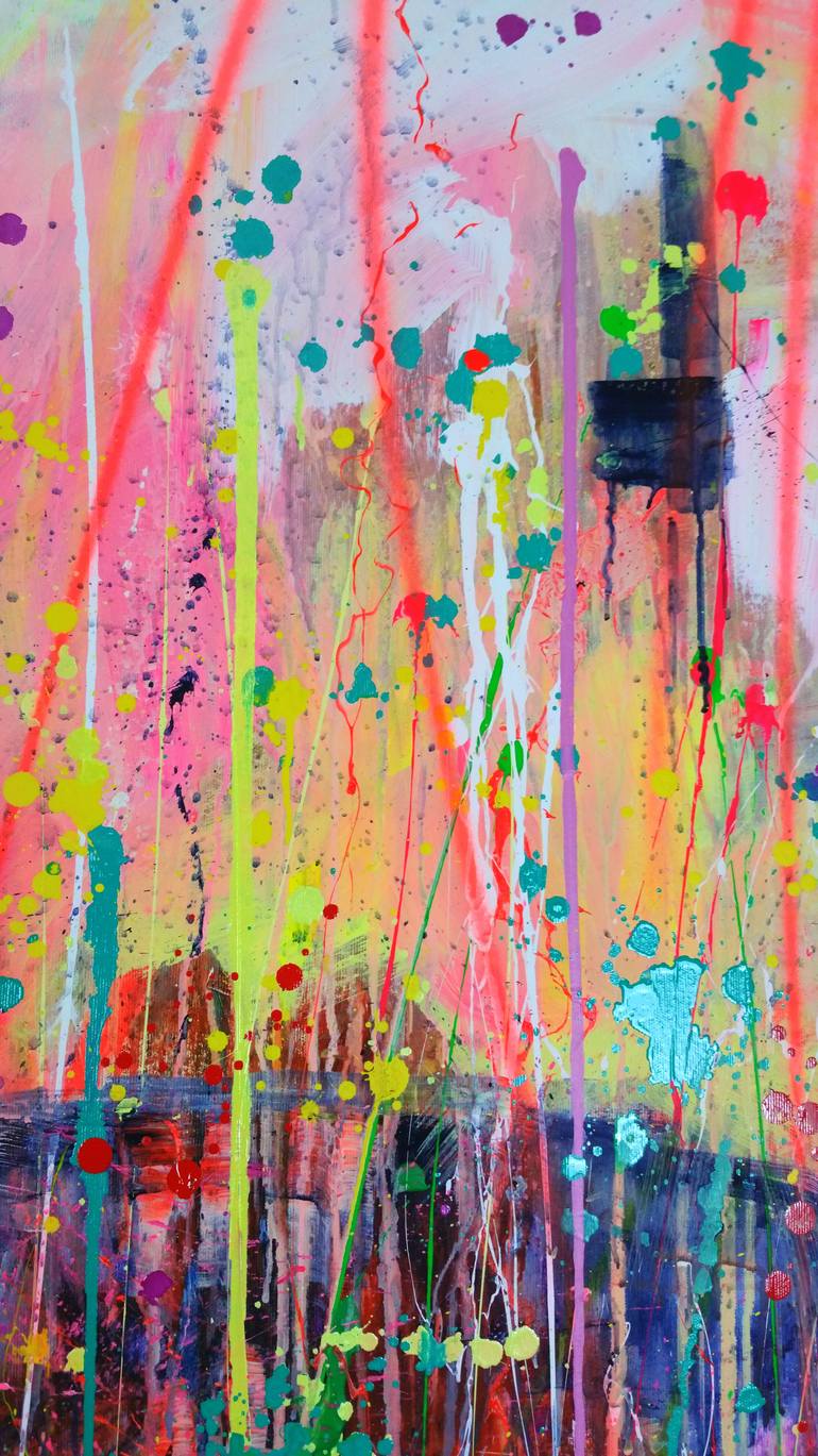 Original Abstract Landscape Painting by Marta Zawadzka