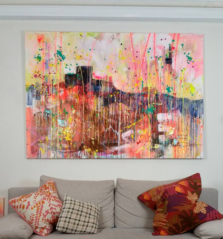 Original Abstract Landscape Painting by Marta Zawadzka