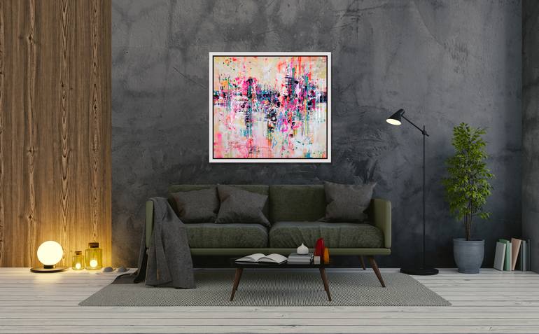 Original Impressionism Abstract Painting by Marta Zawadzka