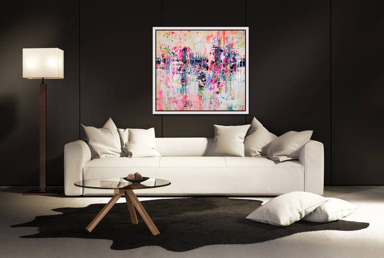 Original Impressionism Abstract Painting by Marta Zawadzka