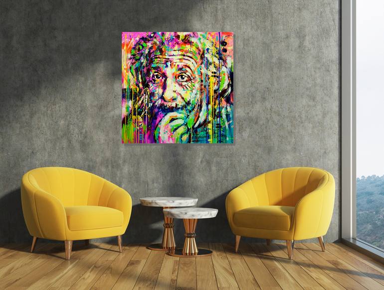 Original Abstract Pop Culture/Celebrity Painting by Marta Zawadzka