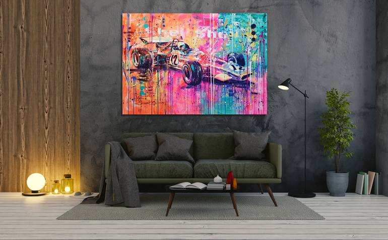 Original Figurative Car Painting by Marta Zawadzka