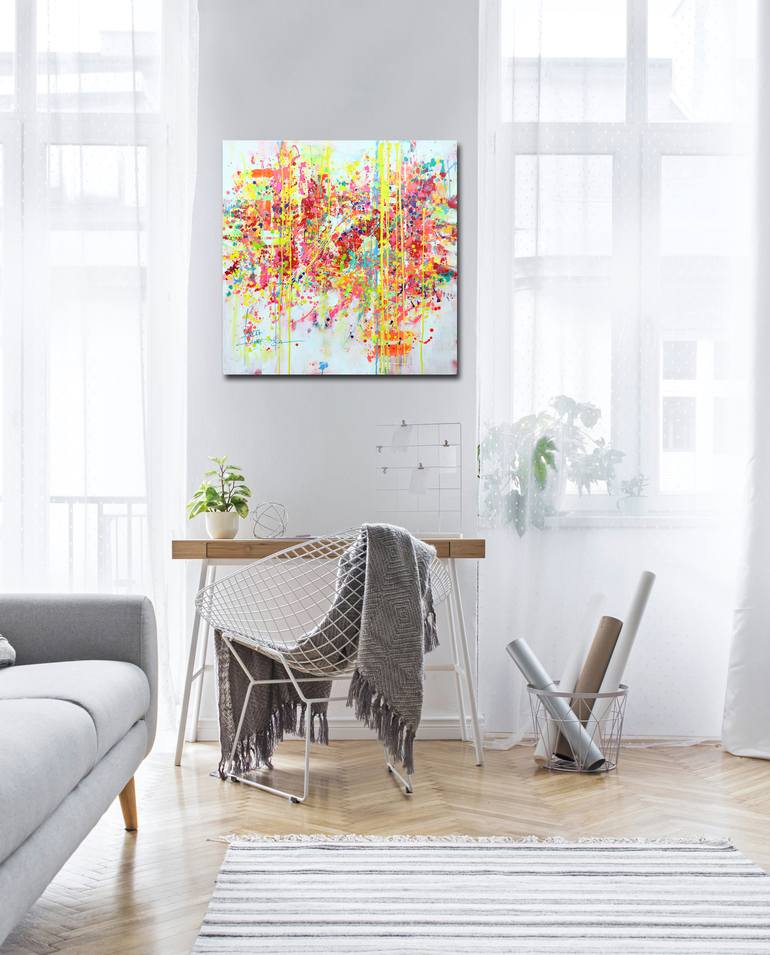 Original Impressionism Abstract Painting by Marta Zawadzka