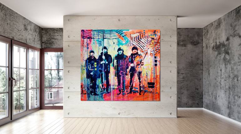 Original Abstract Pop Culture/Celebrity Painting by Marta Zawadzka