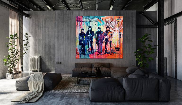 Original Abstract Pop Culture/Celebrity Painting by Marta Zawadzka