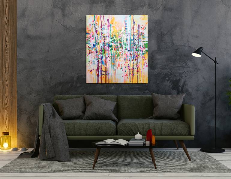 Original Impressionism Abstract Painting by Marta Zawadzka