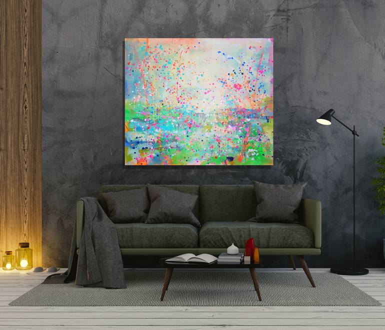 Original Abstract Landscape Painting by Marta Zawadzka