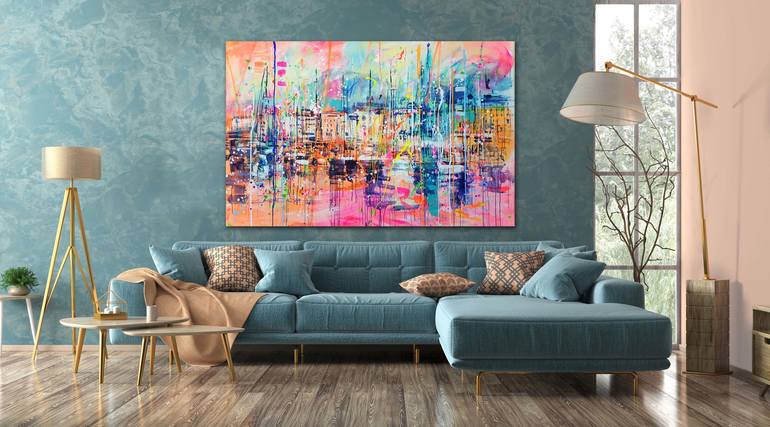 Original Abstract Landscape Painting by Marta Zawadzka