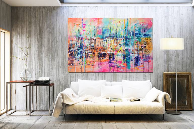 Original Abstract Landscape Painting by Marta Zawadzka