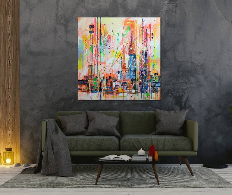 Original Abstract Landscape Painting by Marta Zawadzka