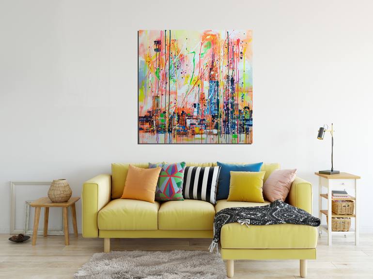 Original Abstract Landscape Painting by Marta Zawadzka