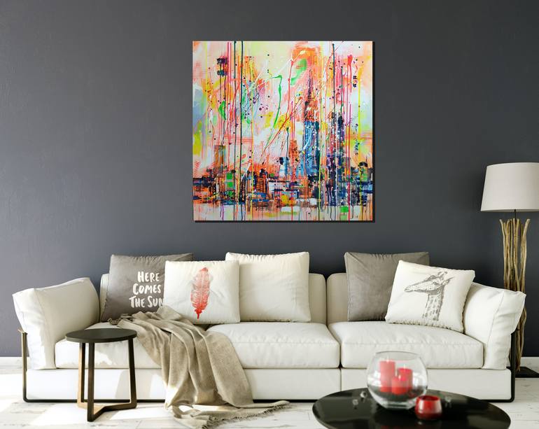 Original Abstract Landscape Painting by Marta Zawadzka