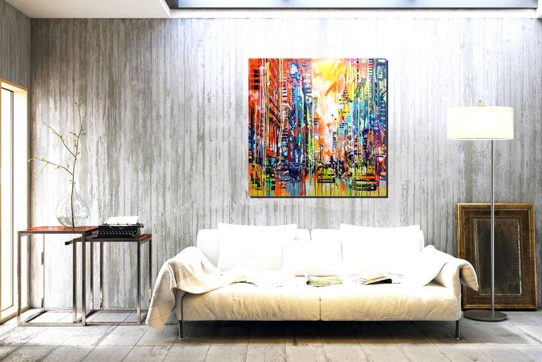 Original Abstract Landscape Painting by Marta Zawadzka