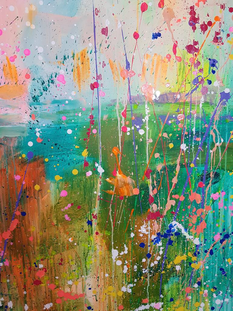 Original Abstract Landscape Painting by Marta Zawadzka