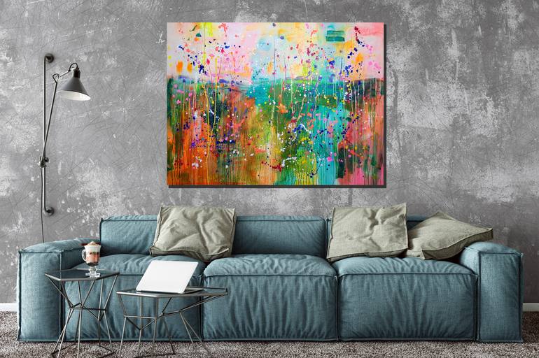 Original Abstract Landscape Painting by Marta Zawadzka