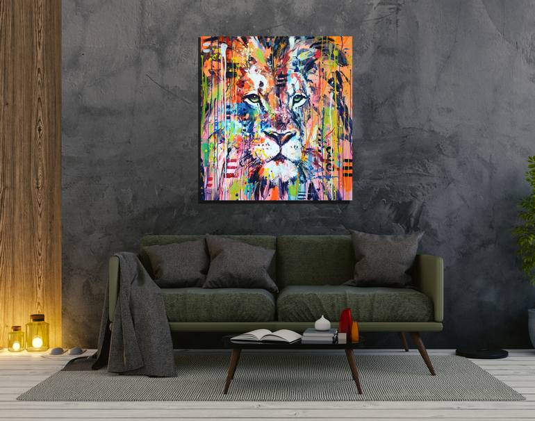 Original Abstract Animal Painting by Marta Zawadzka