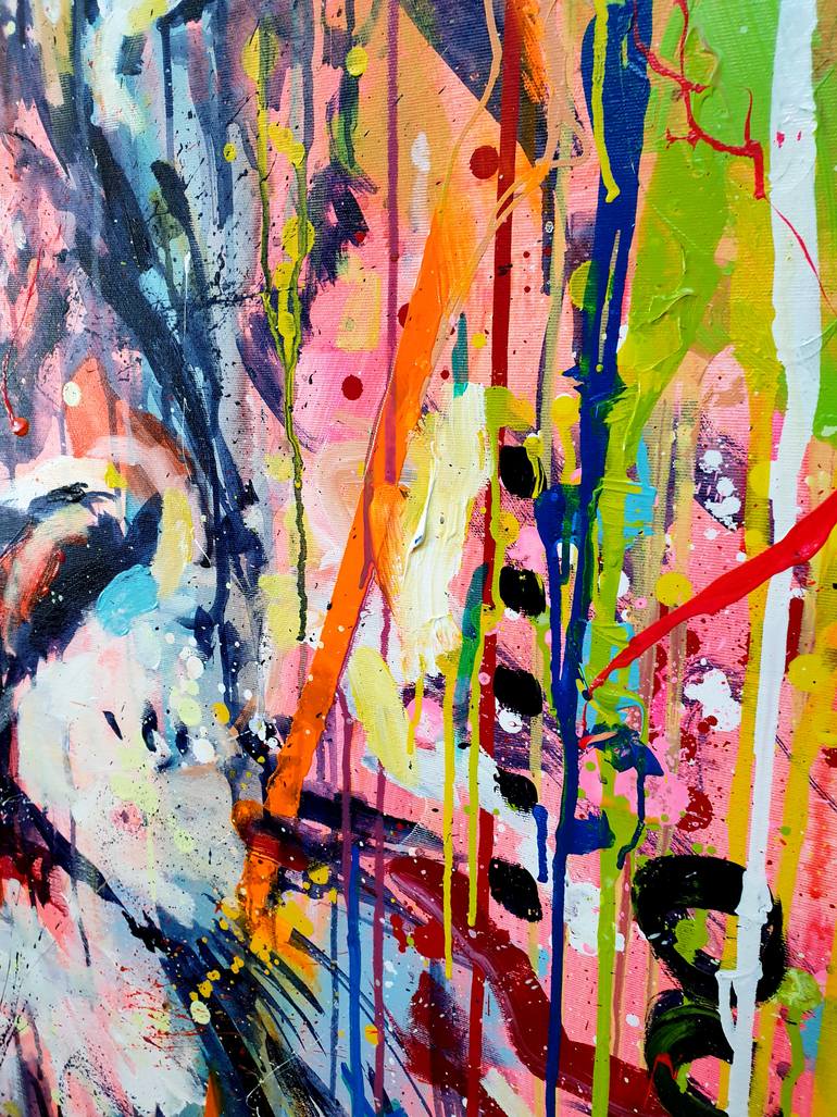 Original Abstract Animal Painting by Marta Zawadzka