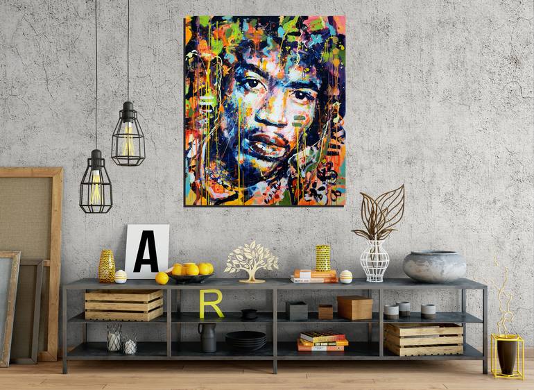 Original Impressionism Pop Culture/Celebrity Painting by Marta Zawadzka