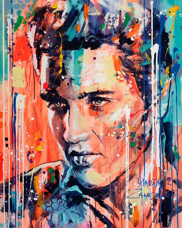 Elvis Painting by Marta Zawadzka Saatchi Art