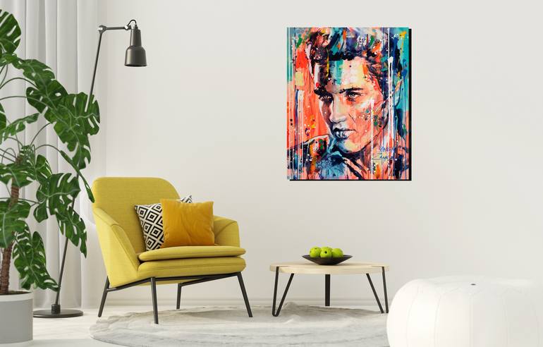 Original Figurative Pop Culture/Celebrity Painting by Marta Zawadzka