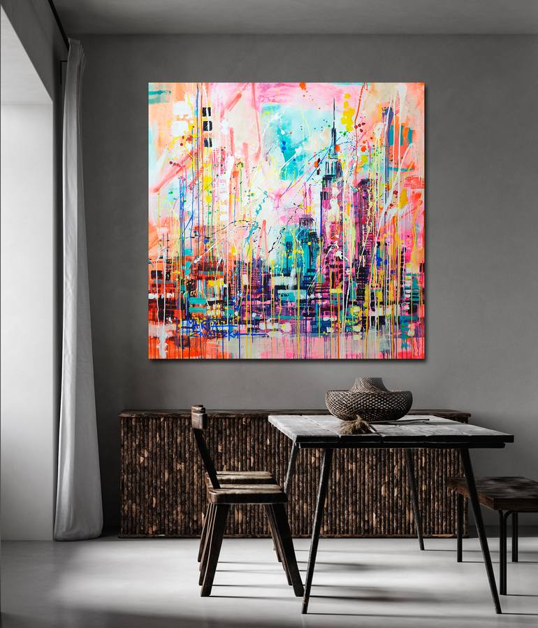 Original Impressionism Architecture Painting by Marta Zawadzka