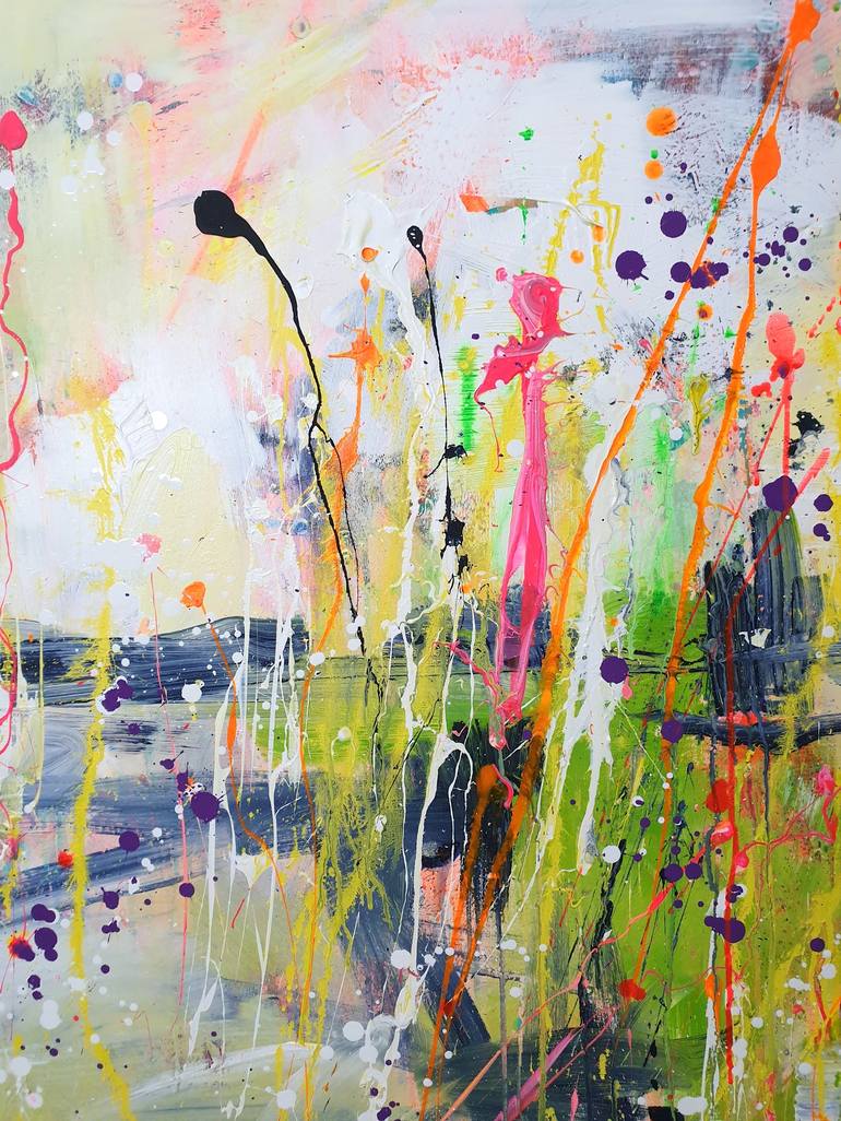 Original Abstract Landscape Painting by Marta Zawadzka