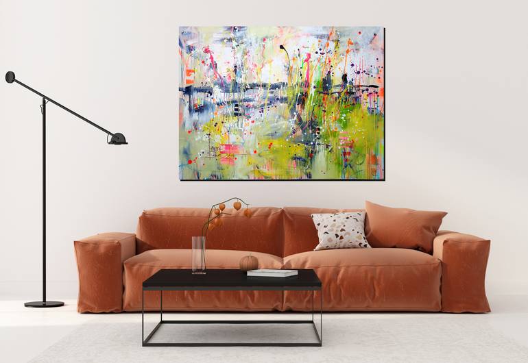 Original Abstract Landscape Painting by Marta Zawadzka