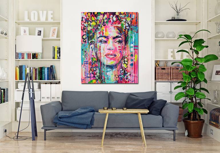 Original Impressionism Pop Culture/Celebrity Painting by Marta Zawadzka