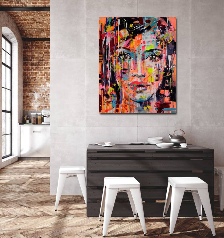 Original Fine Art Women Painting by Marta Zawadzka