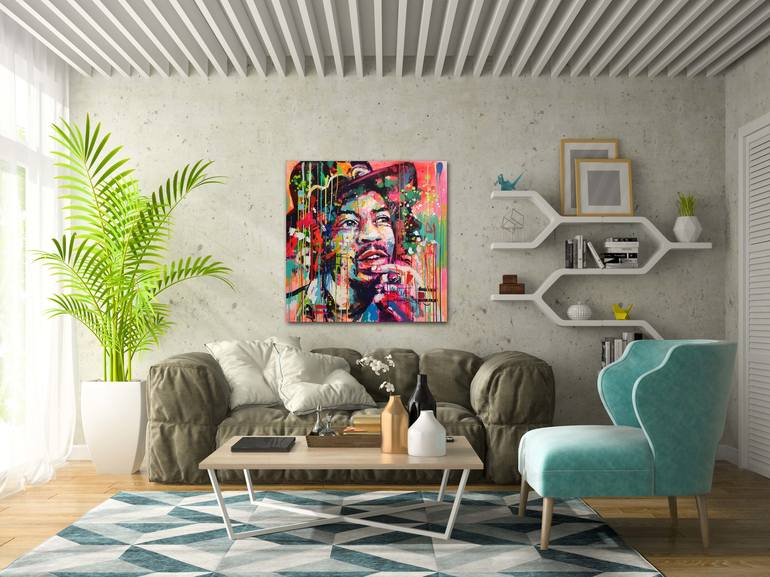 Original Pop Art Pop Culture/Celebrity Painting by Marta Zawadzka