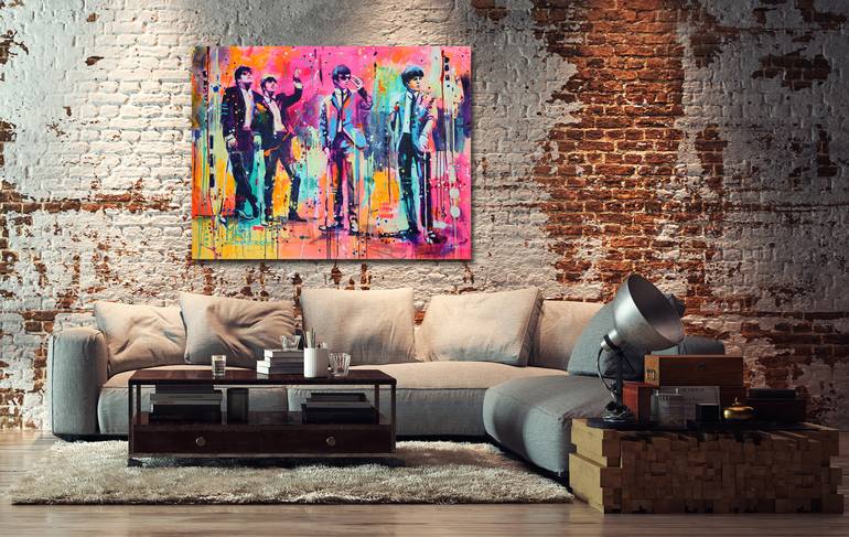 Original Pop Art Pop Culture/Celebrity Painting by Marta Zawadzka