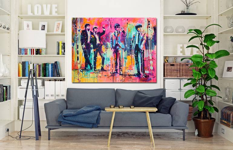 Original Pop Art Pop Culture/Celebrity Painting by Marta Zawadzka