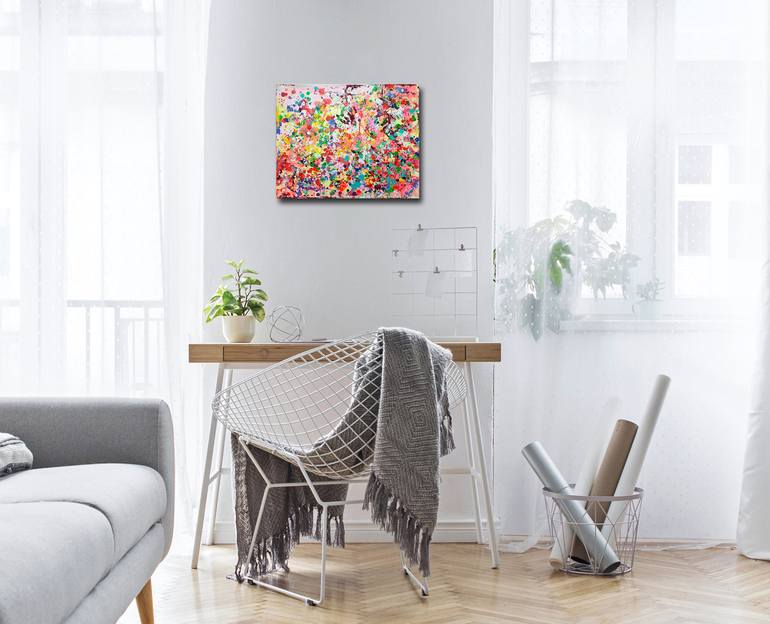 Original Impressionism Abstract Painting by Marta Zawadzka