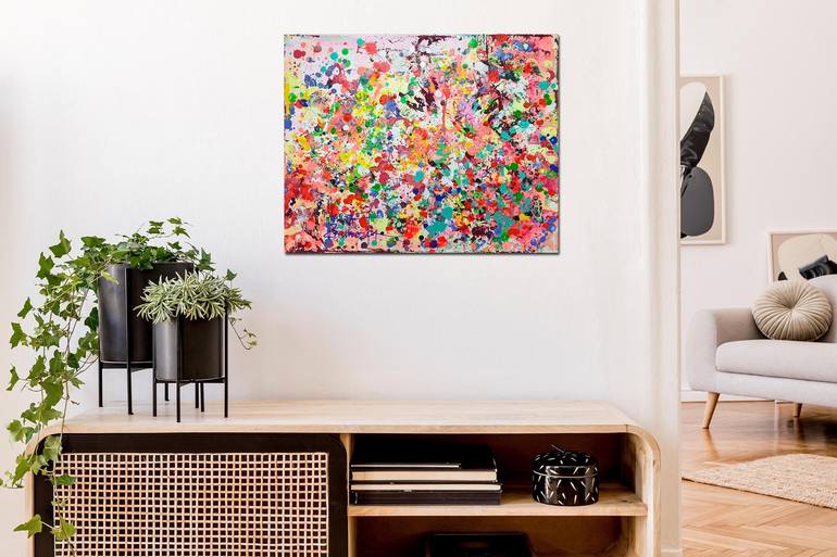 Original Impressionism Abstract Painting by Marta Zawadzka