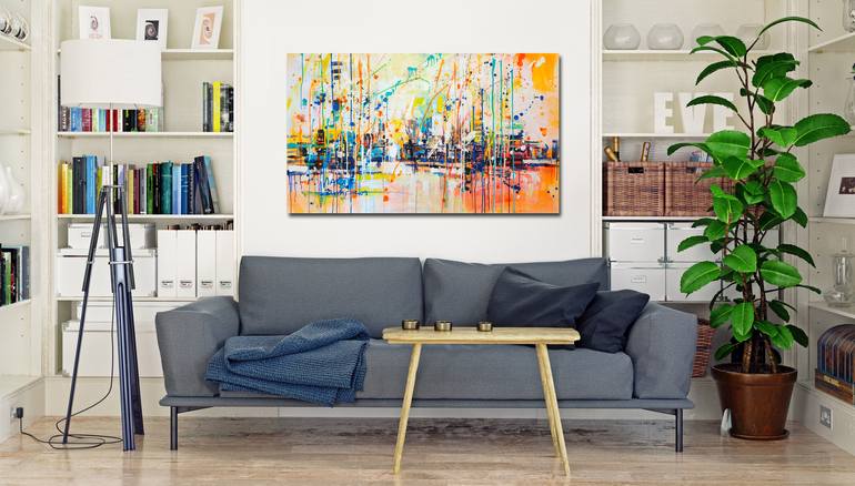 Original Abstract Painting by Marta Zawadzka