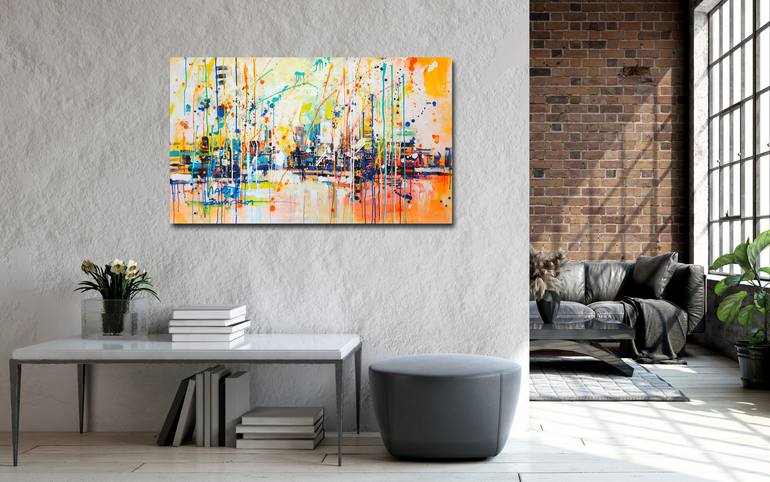 Original Expressionism Abstract Painting by Marta Zawadzka