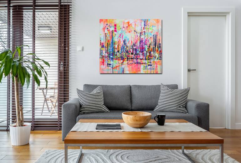 Original Abstract Landscape Painting by Marta Zawadzka