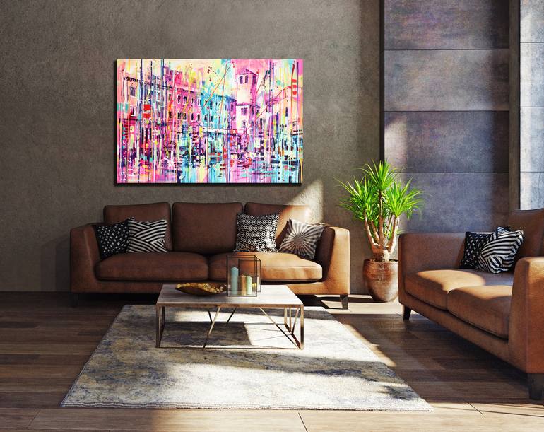 Original Abstract Landscape Painting by Marta Zawadzka