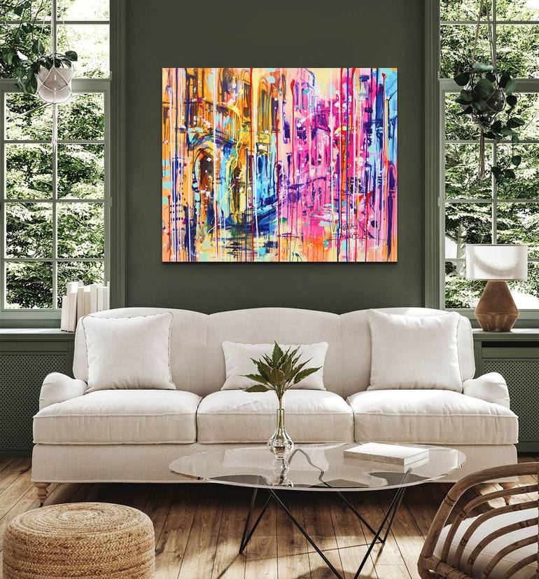 Original Abstract Landscape Painting by Marta Zawadzka