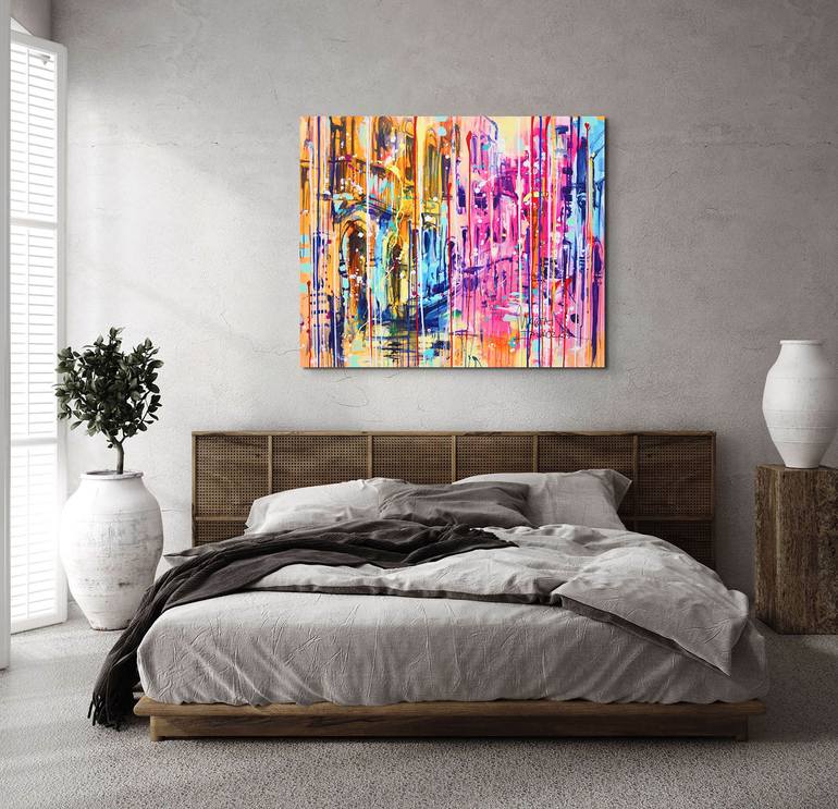Original Abstract Landscape Painting by Marta Zawadzka