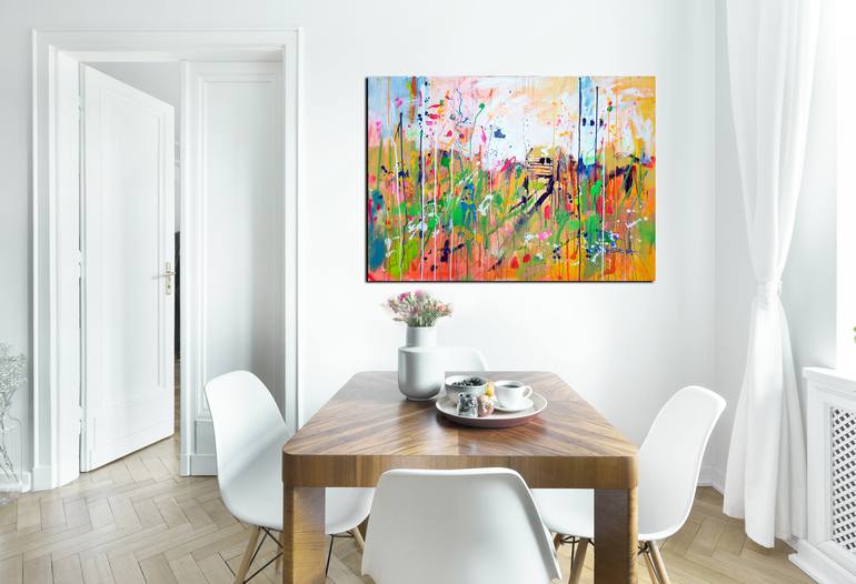 Original Abstract Landscape Painting by Marta Zawadzka