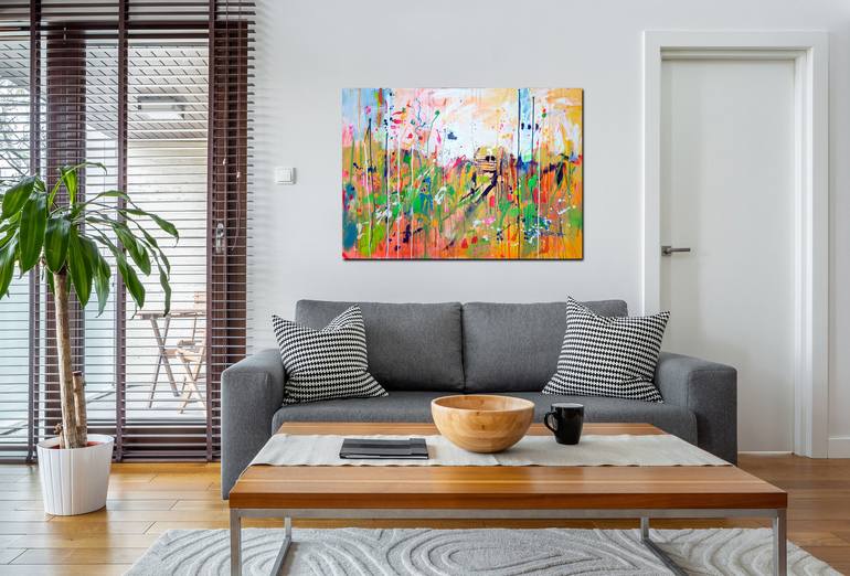 Original Abstract Landscape Painting by Marta Zawadzka