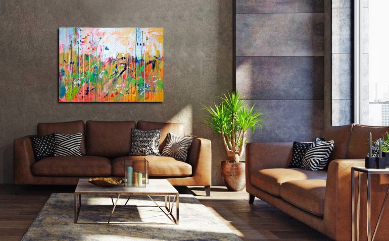 Original Abstract Landscape Painting by Marta Zawadzka