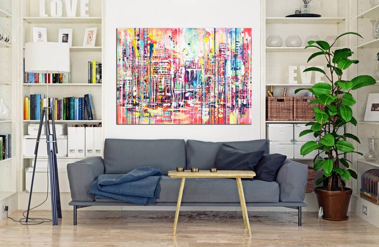 Original Abstract Landscape Painting by Marta Zawadzka