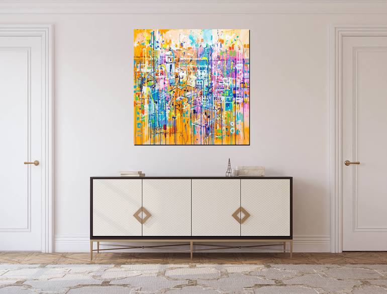 Original Abstract Landscape Painting by Marta Zawadzka