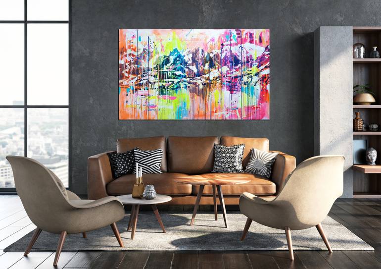 Original Abstract Landscape Painting by Marta Zawadzka