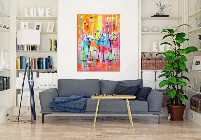 Original Abstract Animal Painting by Marta Zawadzka